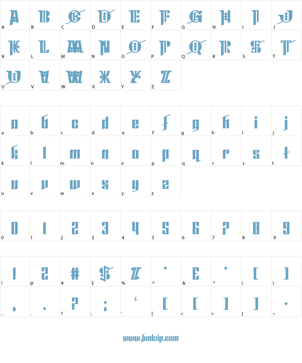 Cyberpunk Sealion Font Character